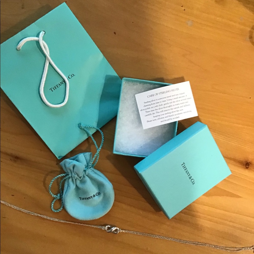 Tiffany Infinity Necklace. Sterling.